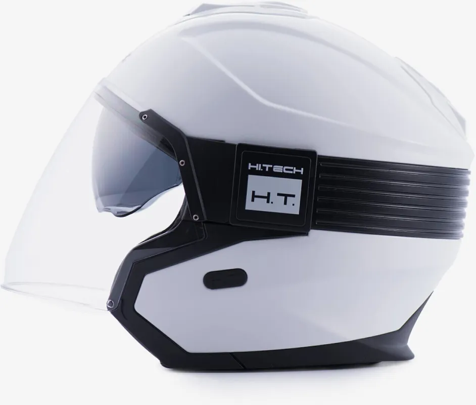 Blauer Hacker BTR Trysková přilba bílá/černá - XL (61) Sleva