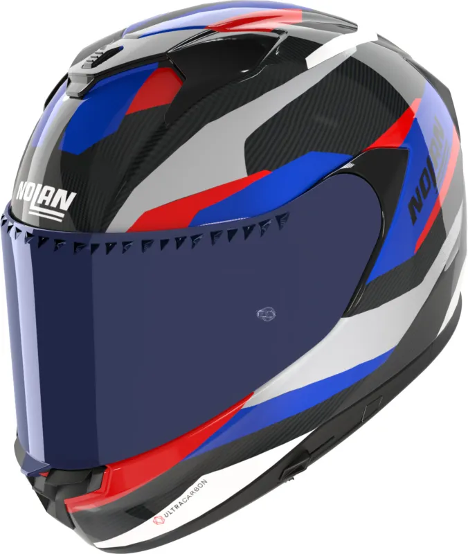 Nolan X-904 Ultra Carbon Calibro Helma černý/červený/modrý - XXL (64) Sleva