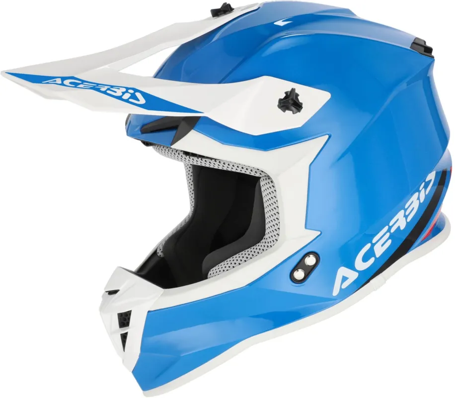 Acerbis Linear Motokrosová přilba modrobílá - L (59/60) Vrácení Zdarma