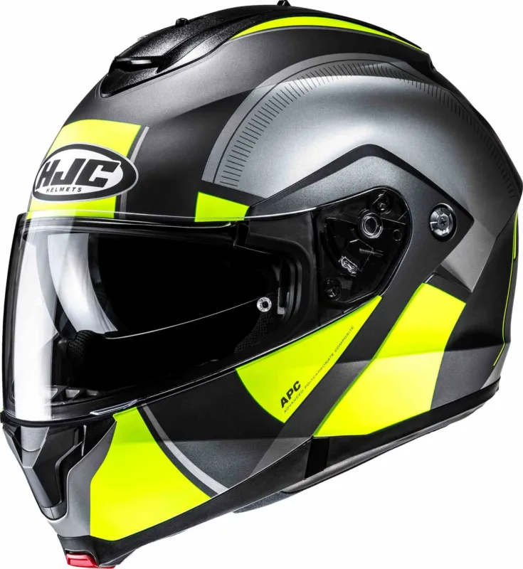HJC C91N Jyn Přilba černý/šedý/fluo-žlutý - S (55/56) Poslední Šance
