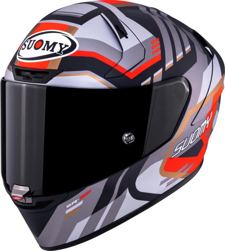 Originální Suomy SR-GP Evo Infrared Helma šedá/červená/černá - M (57/58)