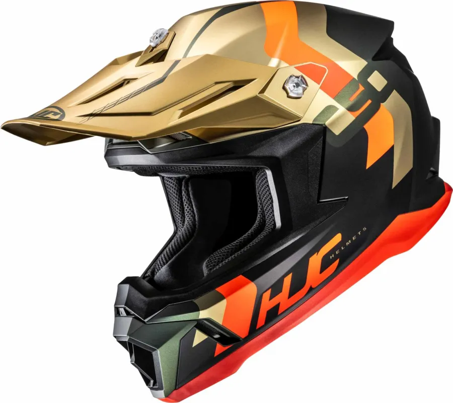 HJC C50 Primal Motokrosová přilba Černá/červená/zlatá - L (59/60) Značkový