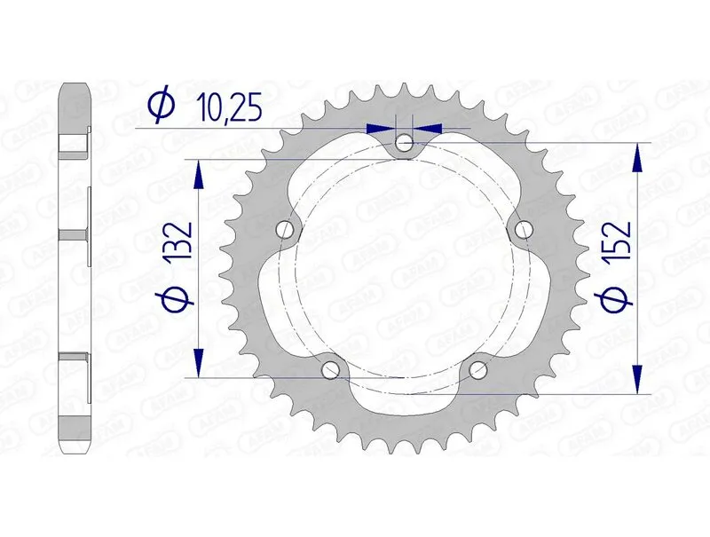 Top Prodej AFAM Hliníková korunka 93836 - 525 - AFAM Hliníková korunka 93836 - 525 ► koupit online na FC-Moto