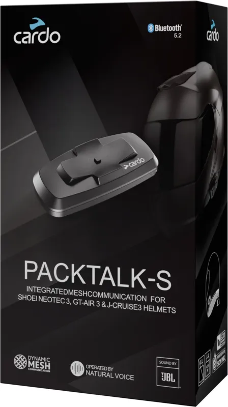 Akční Cena Cardo Packtalk-S Bluetooth Komunikační systém Single pack pro motocyklové helmy Shoei gen 3 - Cardo Packtalk-S Bluetooth Komunikační systém Single pack pro motocyklové helmy Shoei gen 3 ► koupit online na FC-Moto
