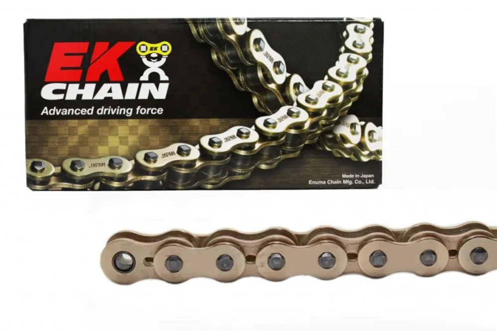 Cenová Bomba QX-kroužkový řetěz OEM kvality EK 530 MVXZ2 110 článků, Černo/Zlatý