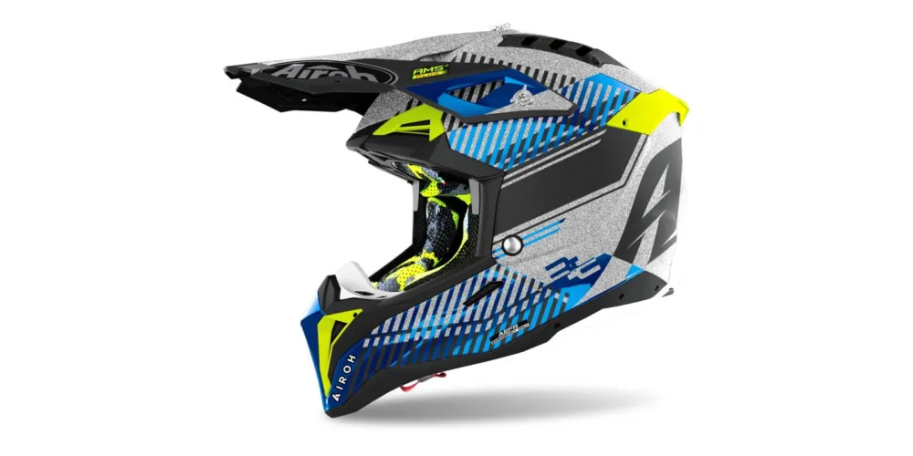 Časově Omezené přilba AVIATOR 3.0 Wave, AIROH (stříbrná/chrom) 2022 - 2XL