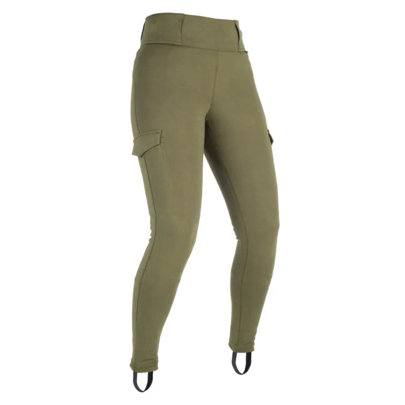 kalhoty SUPER CARGO, OXFORD, dámské (legíny s Aramidovou podšívkou, khaki) - 16 Výhodná Nabídka