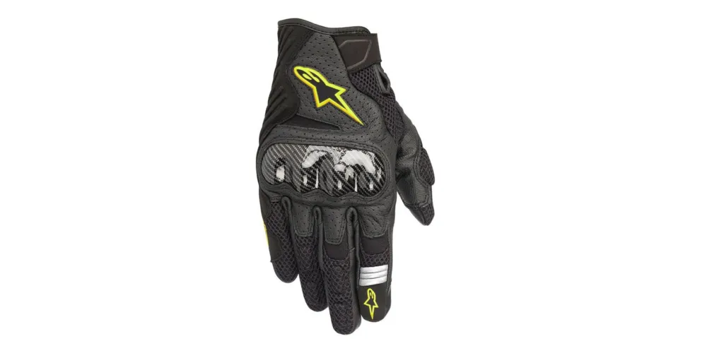 Nejlepší Volba rukavice SMX-1 AIR 2, ALPINESTARS (černé/žluté fluo) 2026 - S