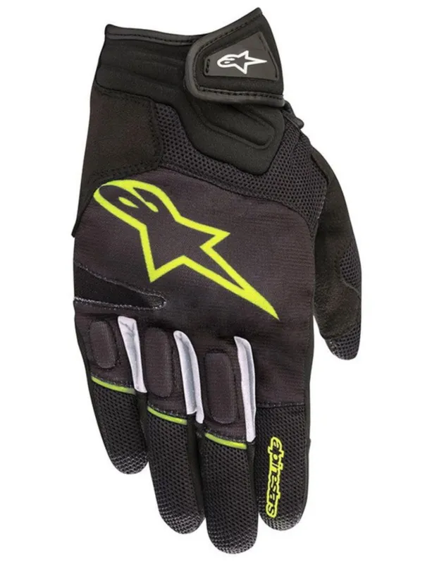 rukavice ATOM, ALPINESTARS (černé/žluté fluo) - S Autentický