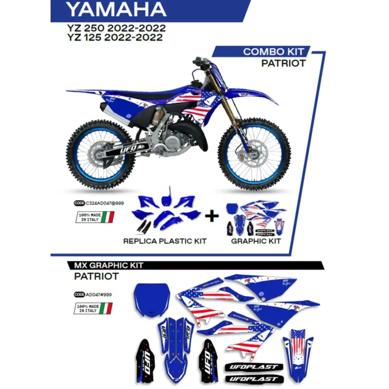 Nakupujte Hned Sada kapotáží modro-černá UFO Plast Yamaha YZ 125 / 250