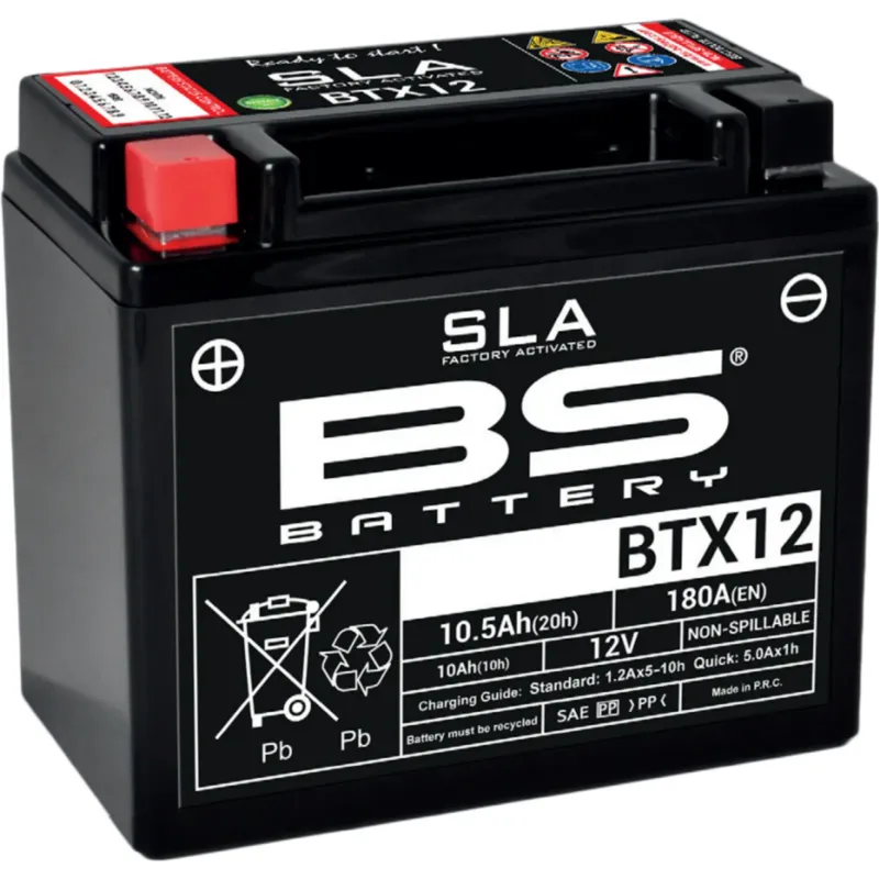 Bezúdržbová baterie BS Battery BTX12 (YTX12-BS) 12V 10Ah 150x87x130mm 180CCA Sezónní Sleva