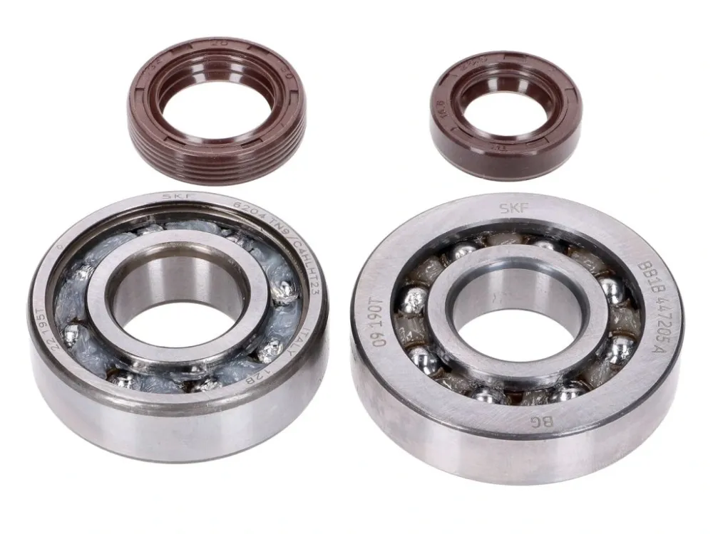 Dokud Zásoby Vydrží Sada ložisek na kliku Naraku SKF / FKM Premium C4 plastová klec, Peugeot horizontal E2