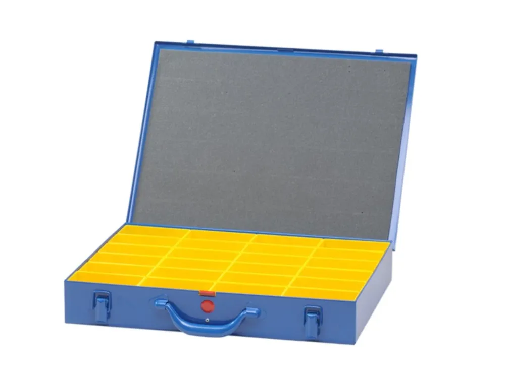 Jen Po Omezenou Doba Třídicí box Hünersdorff, kovový (330x440x66 mm), 24 přihrádek, modrý