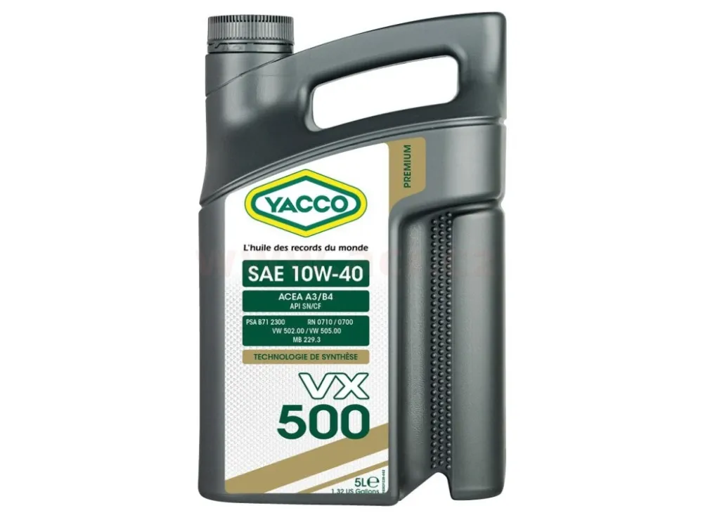 Výprodej YACCO motorový olej syntetický VX 500 10W40 5l