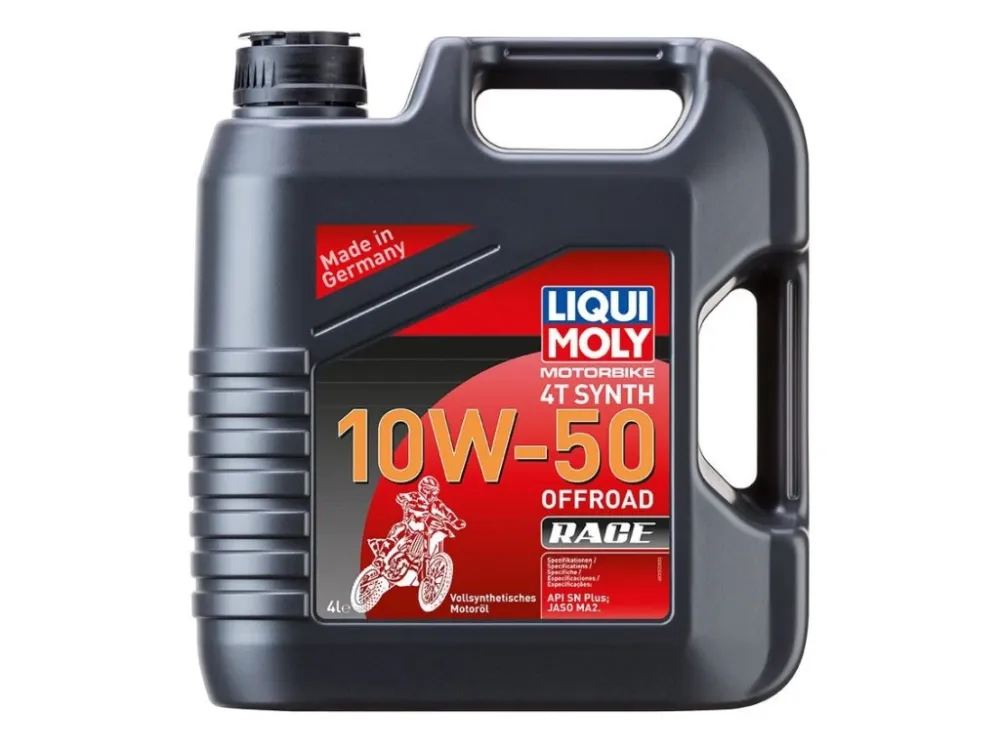 Dokud Zásoby Vydrží LIQUI MOLY Motorbike 4T Synth 10W50 Offroad Race, plně syntetický motorový olej 4 l
