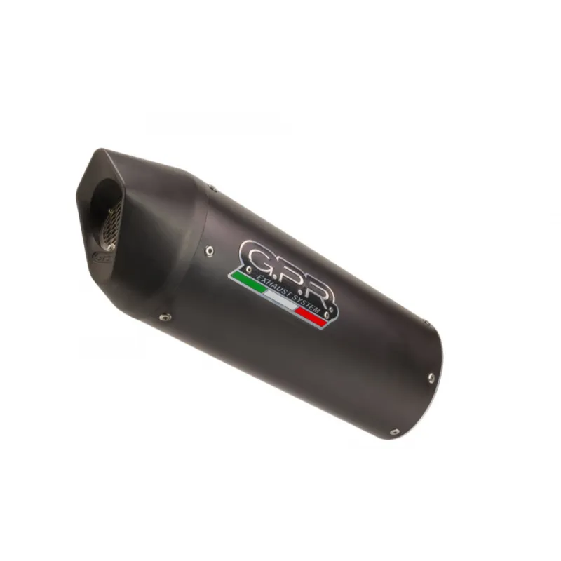 Slip-on exhaust GPR FURORE EVO4 E5.A.75.CAT.FNE4 Matte Black including removable db killer, link pipe and catalyst Aktuální