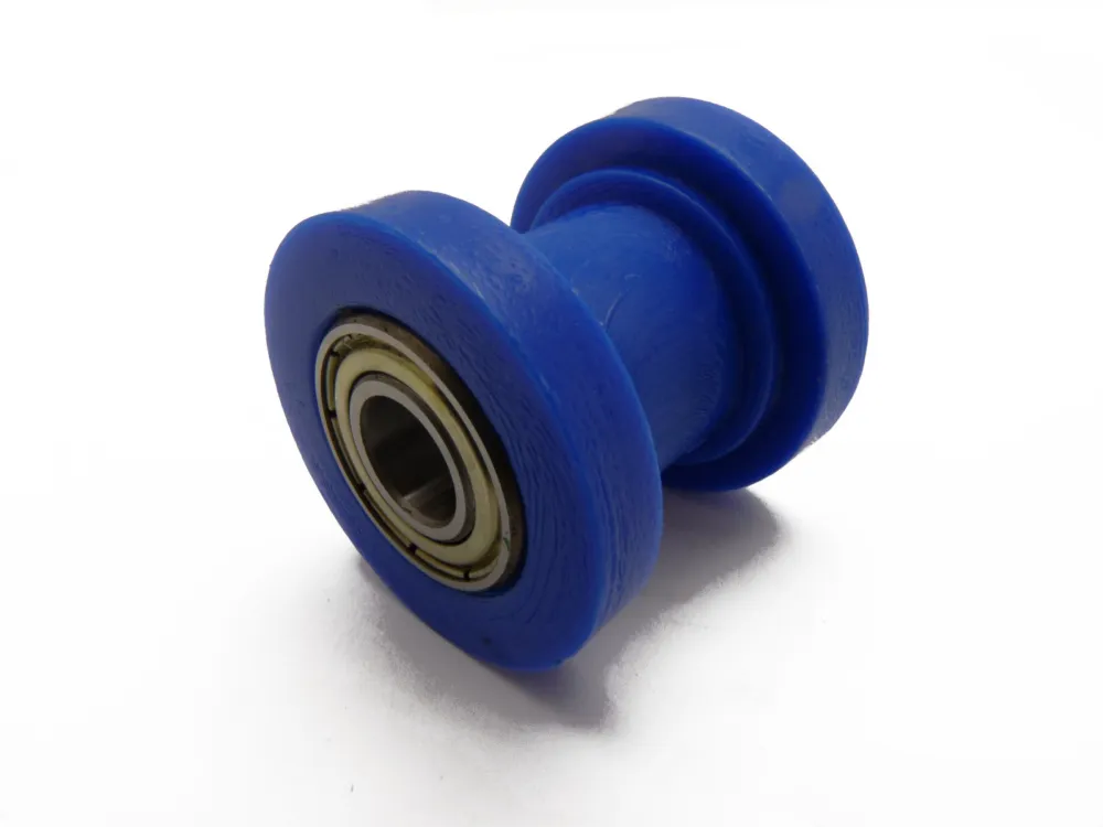pitbike rolnička řetězu, vnitřní průměr 8mm, modrá Ověřený